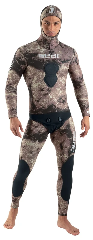 Seac Gannet, hooded jacket and high-waisted pants in 5 mm Stretch neoprene