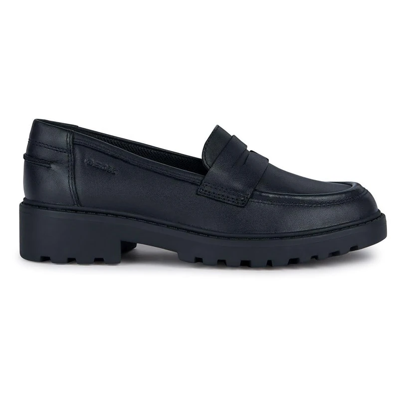Geox Girls J Casey Girl CMoccasin, black, 10 UK