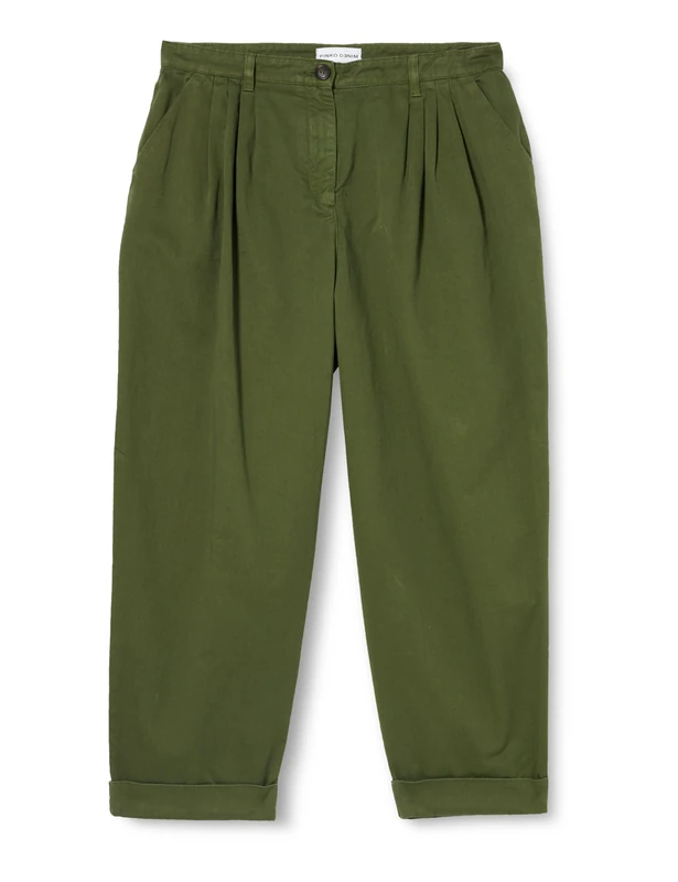Pinko Women's Pista Pantalone GABARDINA Tint Casual Pants, V45_Verde CIPRESSO, 18