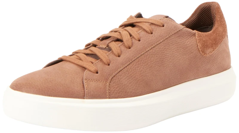 Geox Men's U Deiven Sneaker, Cognac, 10 UK