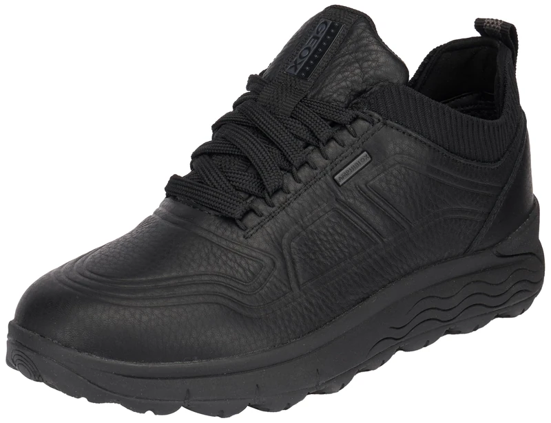 Geox Men's U Spherica 4x4 B ABX Sneaker, Black, 8 UK