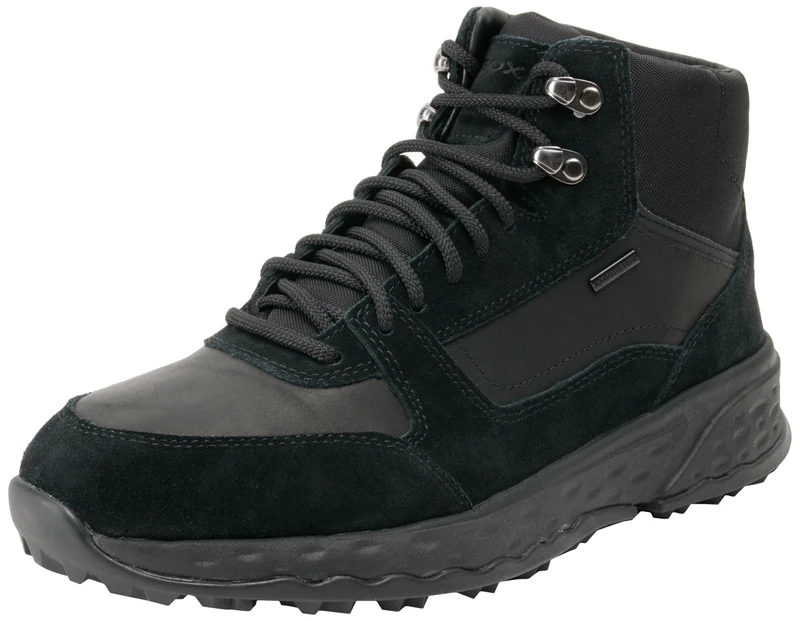 Geox Men's U Sterrato B ABX B Sneaker, Black, 7 UK