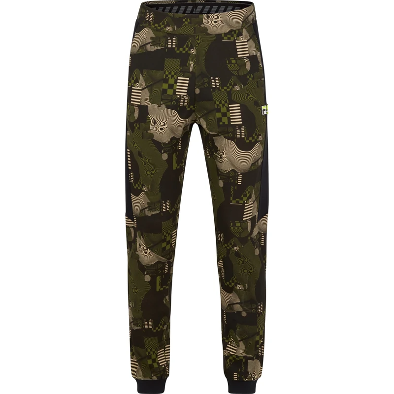 VR 46 Men's Jogger AOP Fila Vr46 Riders Academy Pants, Green, XS