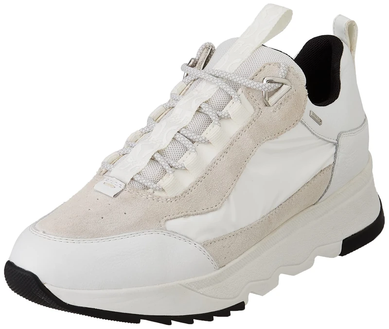 Geox Girls' D Falena B ABX D Trainers, White Off White, 8 UK