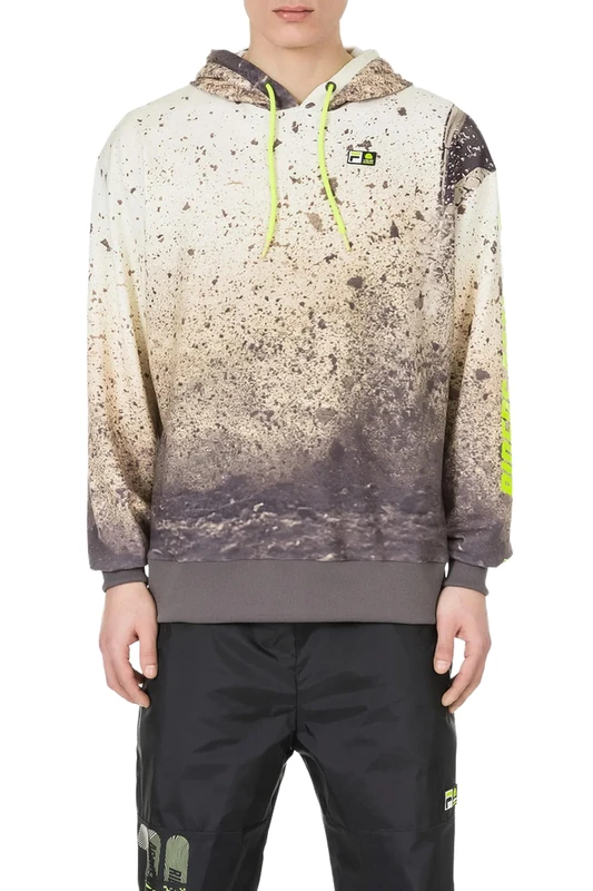 VR46 Men's Oversized Row Riders Academy Sweatshirt, Dove Grey, XS