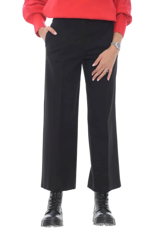 Pinko Women's Pei Fabric Stitch Pants, Z99_Black Limousine, 10