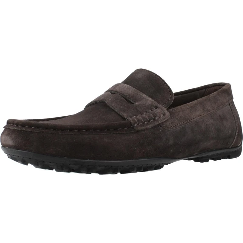 Geox Men's U Kosmopolis + Grip Moccasin, Mud, 9.5 UK