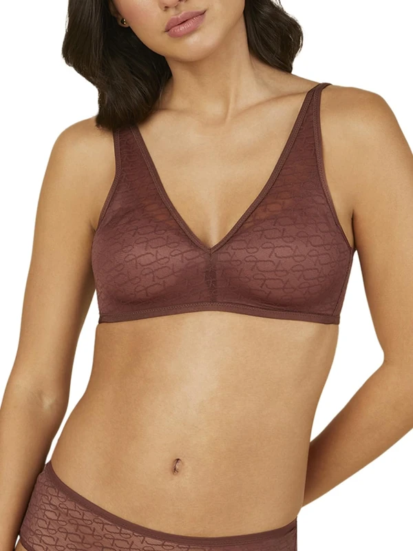 Triumph Women's Signature Sheer P EX Bra, Decadent Chocolate, - Image 1