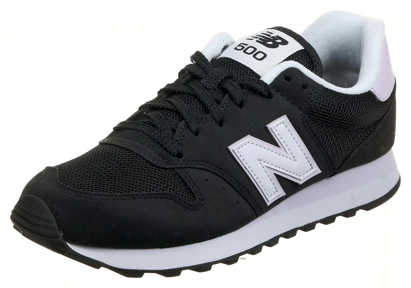 New Balance Womens 500 Sneaker, Black, 9.5 UK