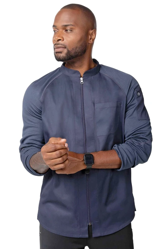 Chef Works Men's Nepal Chef Coat, Grey, XXL