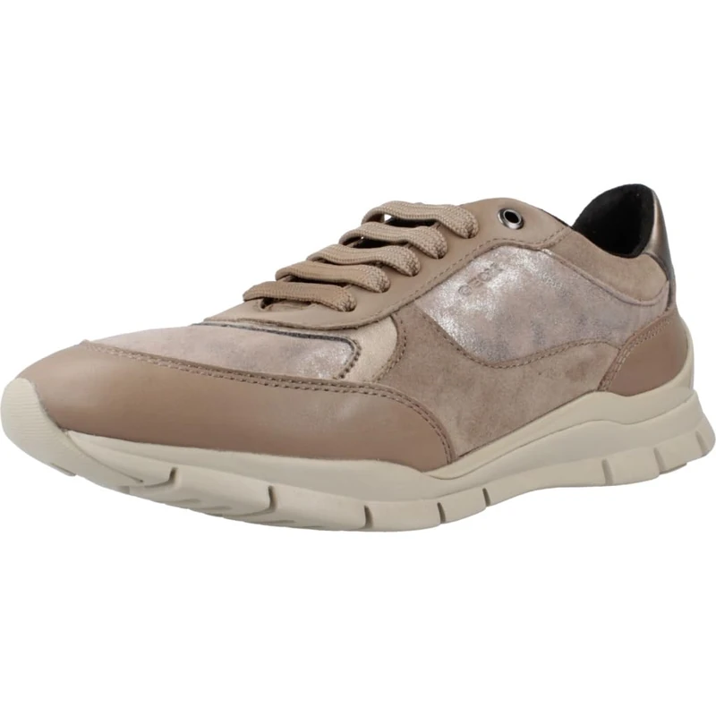 Geox Women's D Sukie A Trainers, DK Taupe, 37 EU