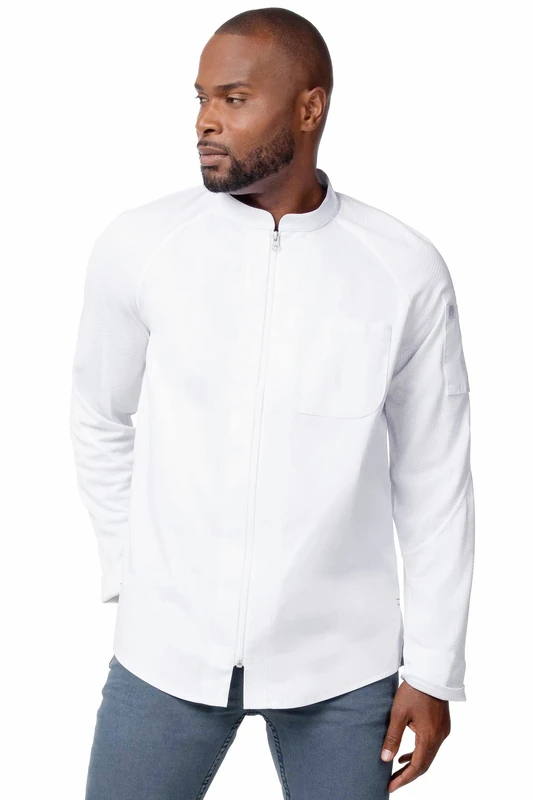 Chef Works Men's Nepal Chef Coat, White, L