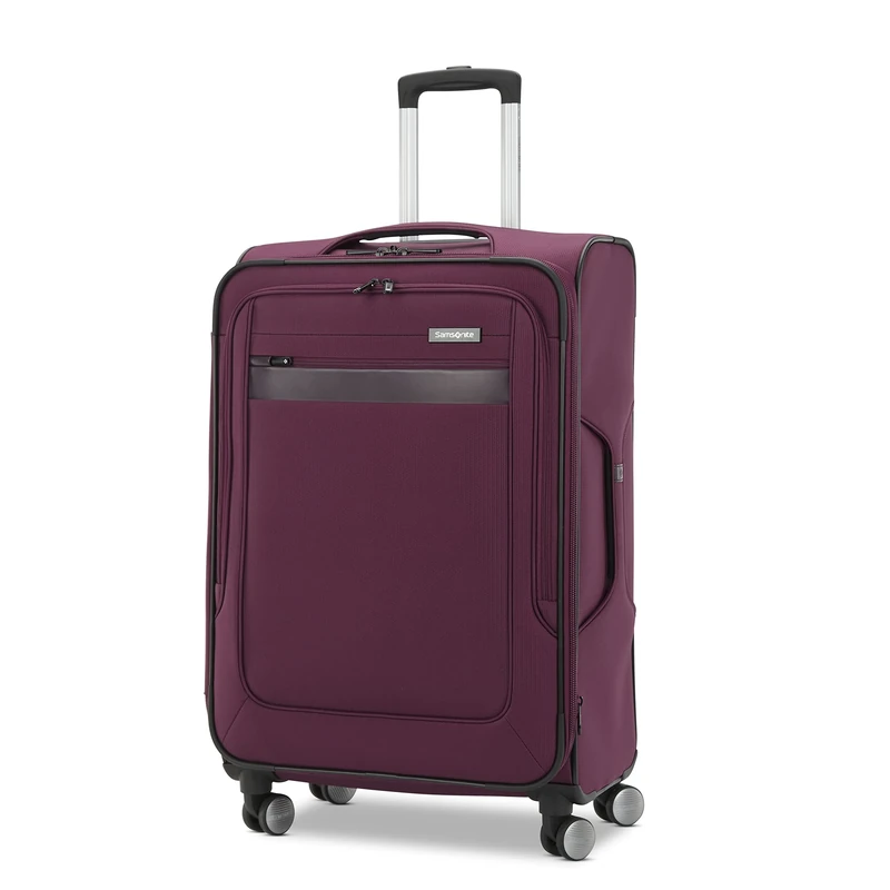 Samsonite Ascella 3.0 Softside Expandable Luggage with Spinner Wheels, Light Plum, Med EXP Spinner