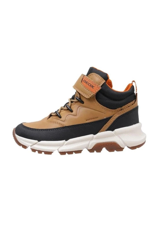 Geox Boys' J Flexyper Plus BoyAnkle Boot, Dk yellow black, 37 EU