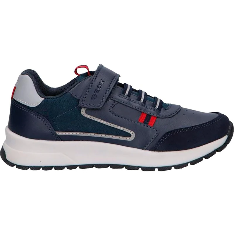 Geox Boys' J Briezee Boy A Trainers, Navy Dk Red, 38 EU
