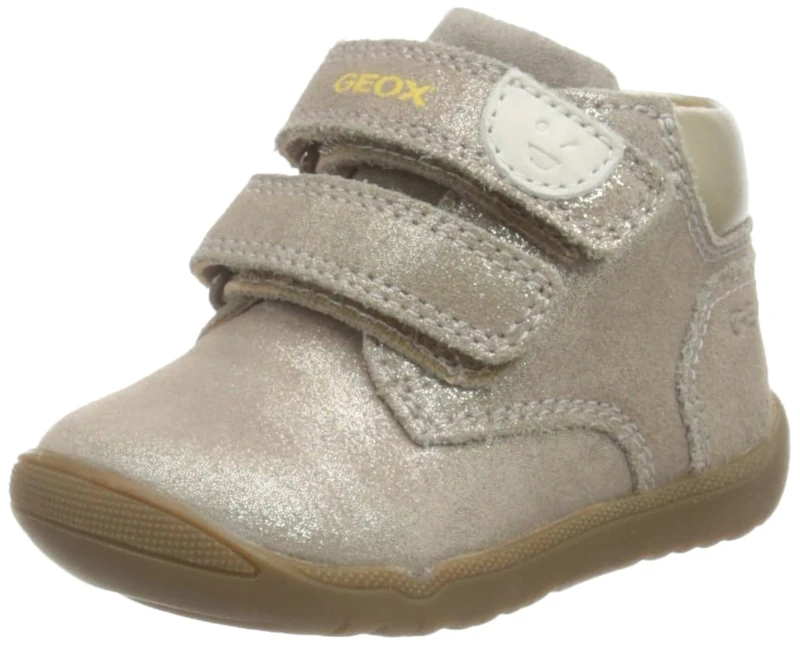 Geox Girls' B Macchia Girl C Trainers, Smoke Grey, 2.5 UK