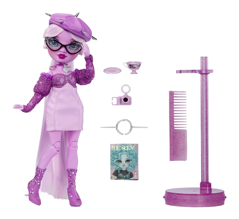 Rainbow High Shadow High Series 3 - Lavender - Purple Fashion Doll - Fashionable Outfit, Extra Long Hair, Glasses & 10+ Colourful Play Accessories - Great for Kids 4-12 Years Old & Collectors