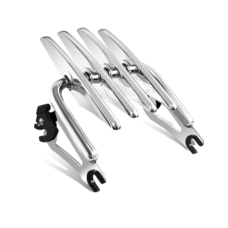 SWESGI Adjustable Detachable Motorcycles Luggage Rack Fits for Harley Road King Electra Glide Street Road Glide 2009-2022,Chrome
