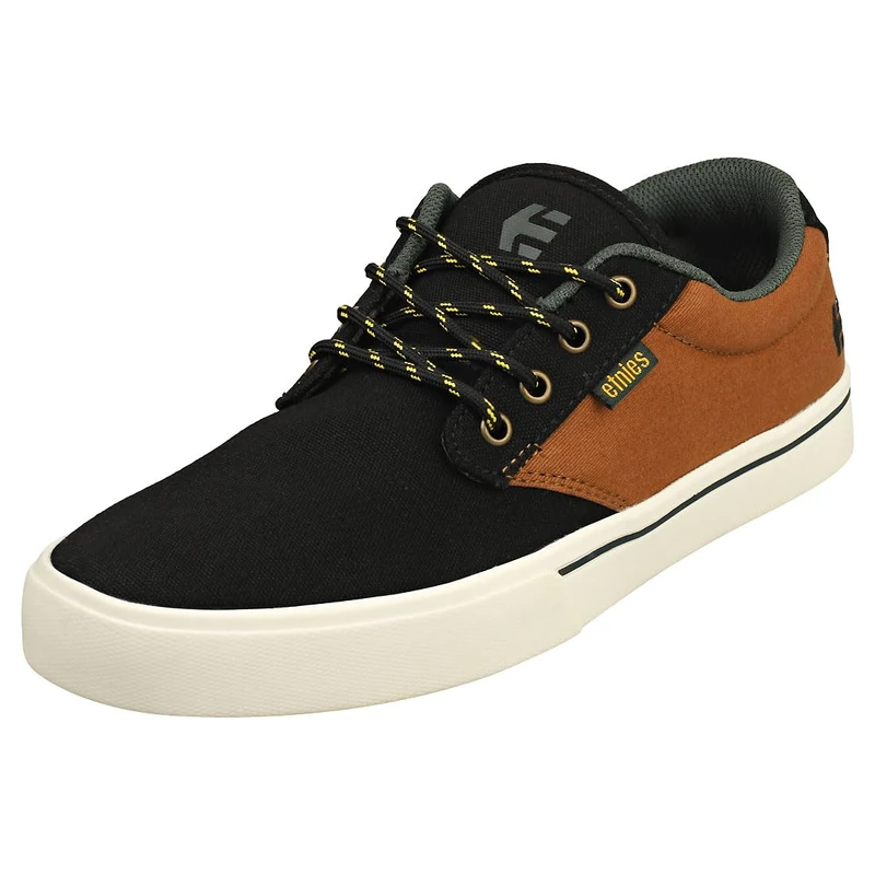 Etnies Men's Jameson 2 ECO Skate Shoe, Black/TAN/Orange, 12 UK