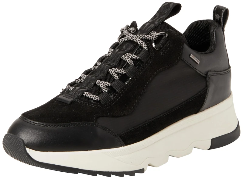 Geox Girls' D Falena B ABX D Trainers, Black, 5 UK