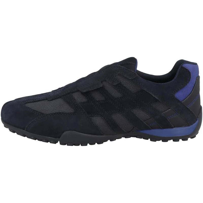 Geox Boys' Uomo Snake L Trainers, Navy Royal, 4.5 UK