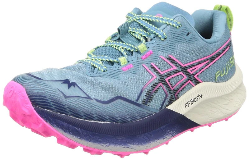 ASICS 1012B515-400 FUJISPEED 2 Women GRIS Blue/Black UK 4 - Image 1