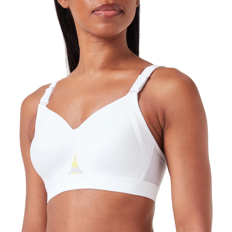 Triumph Women's Triaction Gravity Lite P Ex Sports Bra, White, 34E