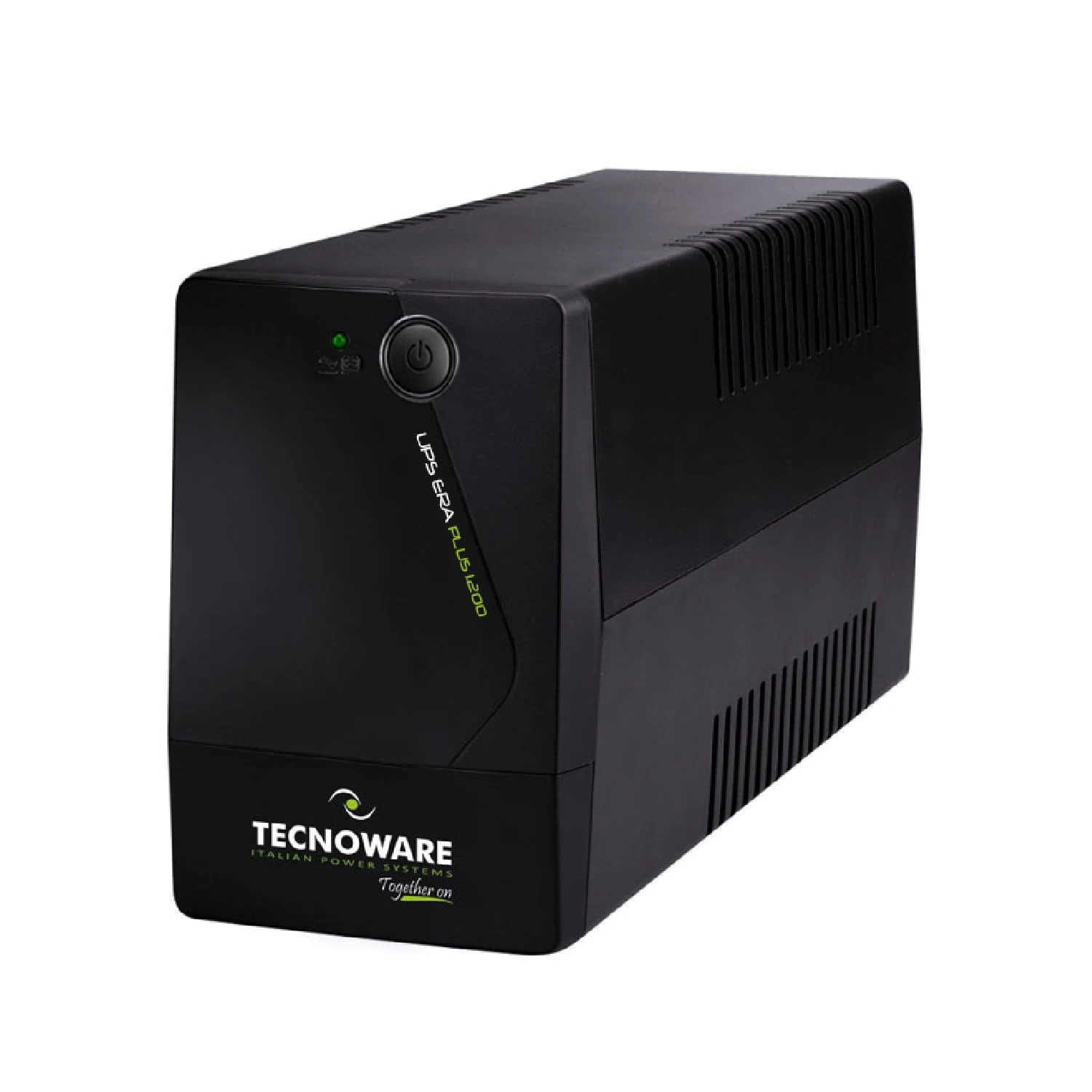 Tecnoware UPS 1200VA UK for PC/Modem, NOT for Gaming/Console, ERA PLUS UPS, Software, Protection against Blackouts and Voltage Fluctuations for PC, Modem, Video Surveillance, Cash Register
