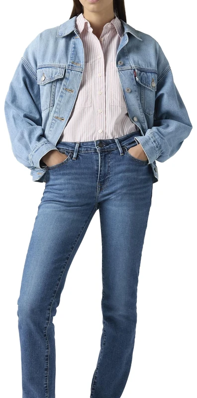 Levi's Women's 712 Slim Fit Jeans - Blue Wave Mid 33W/30L