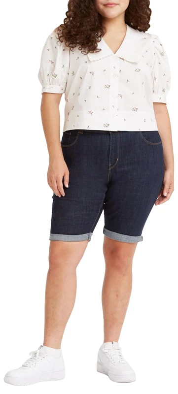 Levi's Women's Classic Bermuda Shorts, Lapis Royal Rinse, 27W