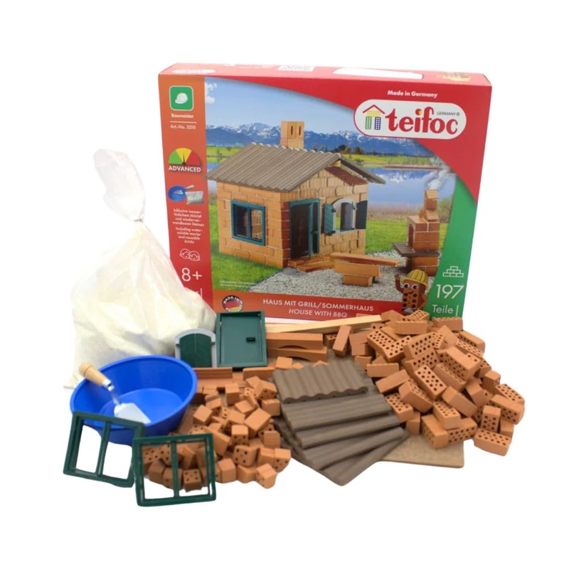 Teifoc Building set - house with bbq - 185 pieces