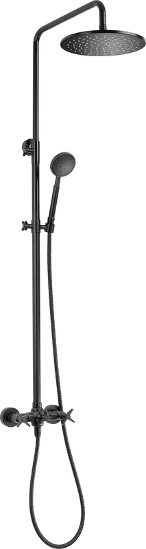 Shower Set with Shower tap from Deante Temisto - Nero - NAC_N4QT