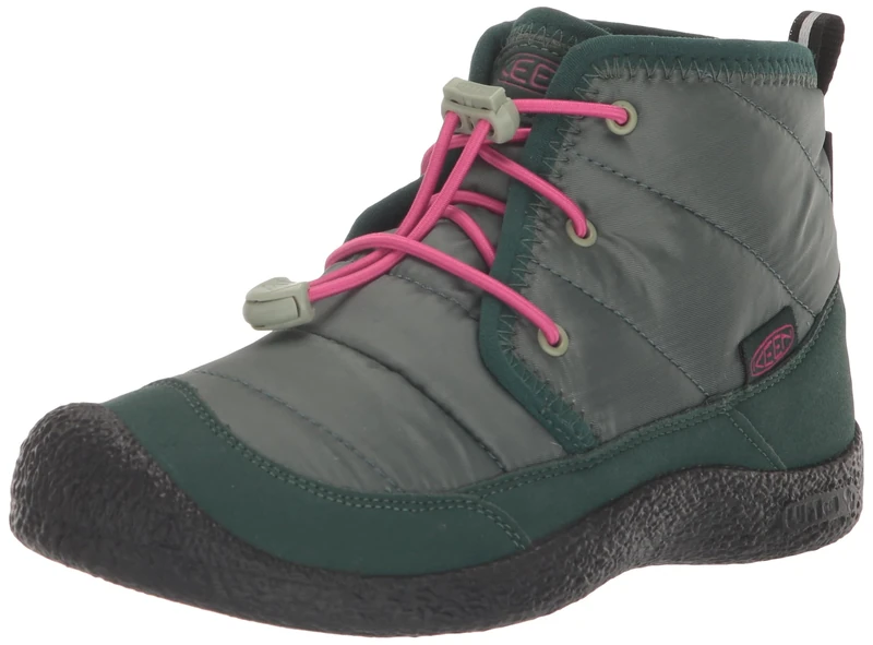 KEEN Unisex Kids Howser 2 Waterproof Chukka Boot, Dark Forest Fuchsia Purple, 2 UK