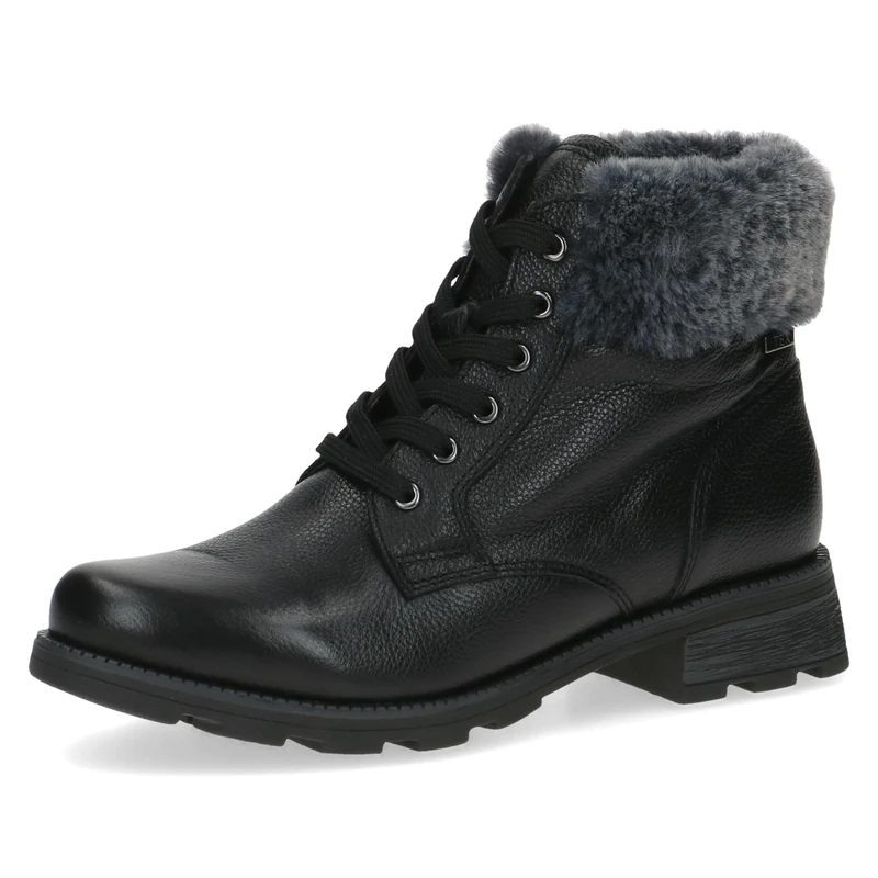 CAPRICE Ankle Boots 9-26224-41 G Width, Black (Black Comb), 9 UK