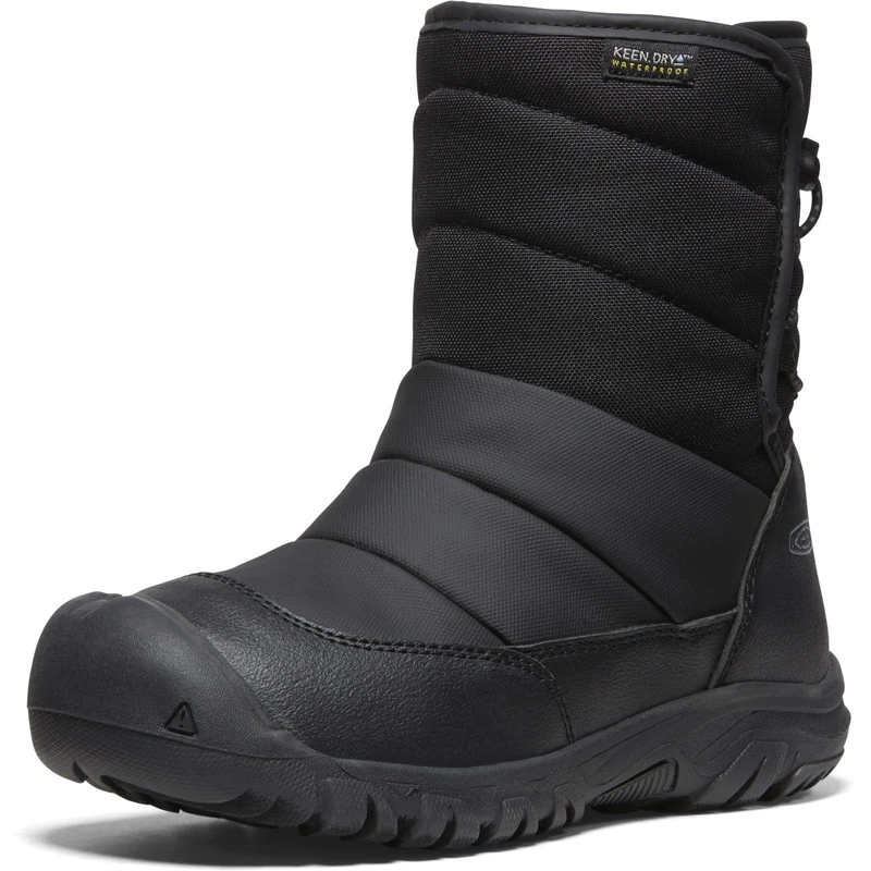 KEEN Little kid PUFFRIDER WP, Black/Steel Grey, 1