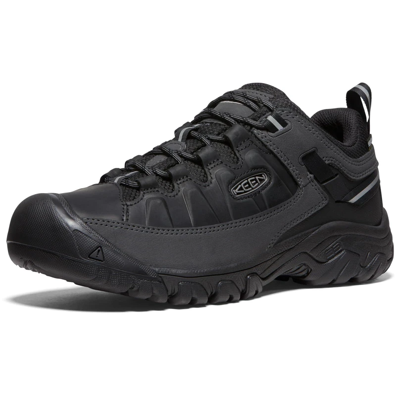 KEEN Men's Targhee 3 Low Height Waterproof Hiking Shoes, Triple Black, 7 - Image 1