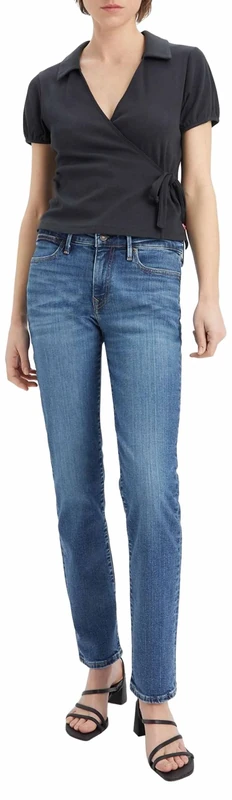 Levi's Women's 712 Slim Fit Jeans, Blue Wave Mid, 29W / 34L - Image 1