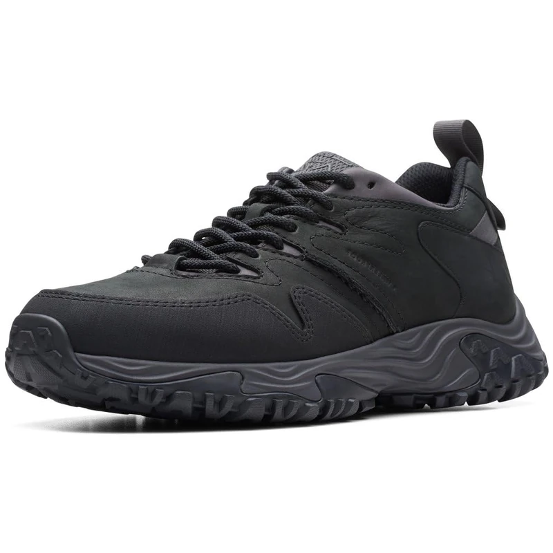 Clarks Men's ATL Walk Go Wp Trainers, Newness, 7 UK Black Black Leather