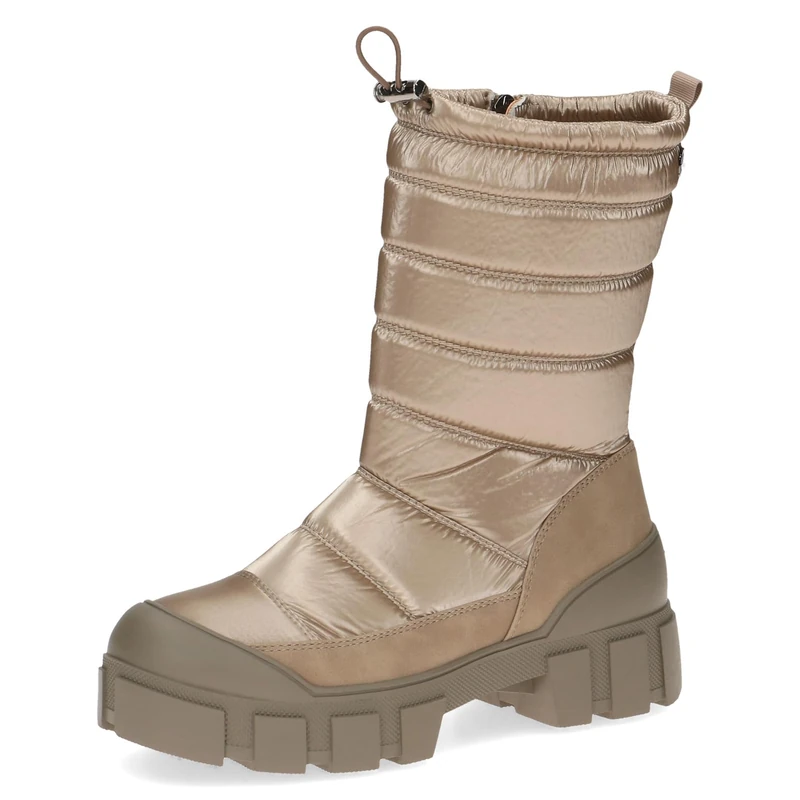 CAPRICE Women's winter boots with heel Climotion Lined Platform Width G, Brown (Mud Comb), 6 UK
