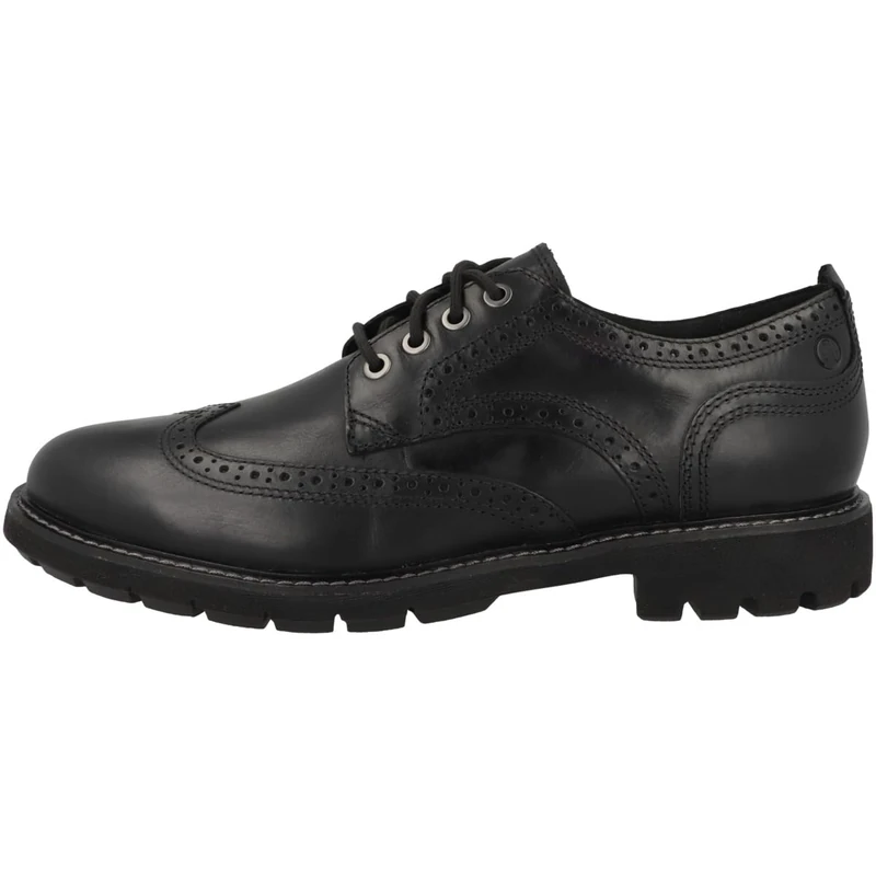 Clarks Mens Batcombe Far Oxford, Black Leather, 9 UK