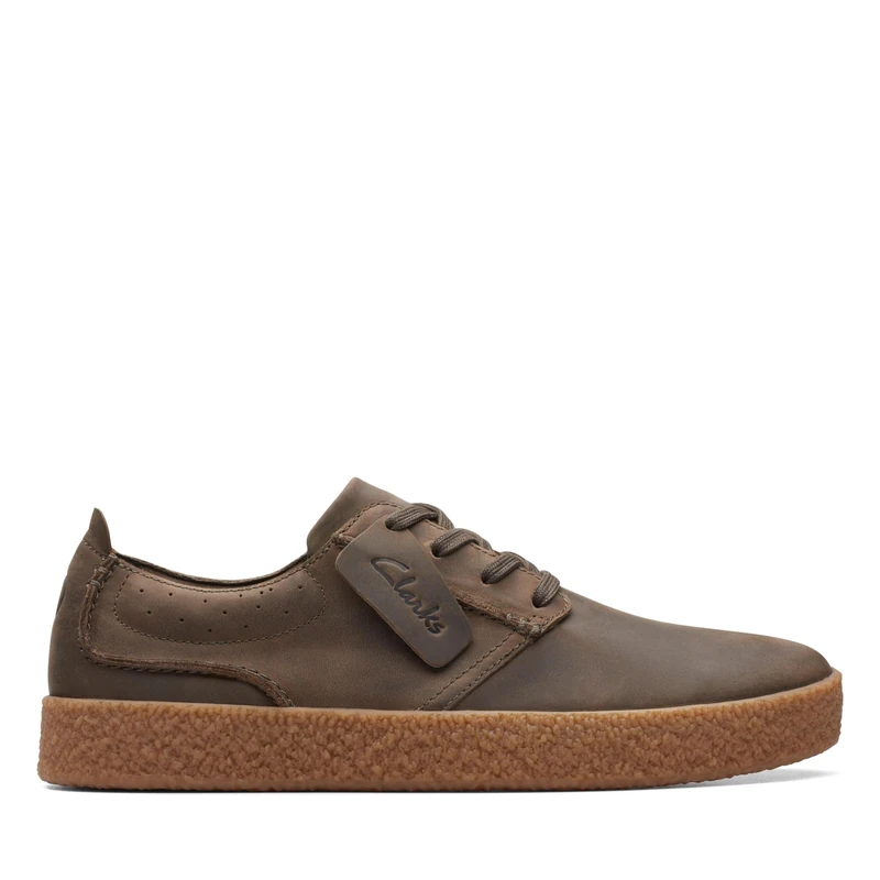 Clarks StreethillLace Mens Dark Olive Lea, 9.5