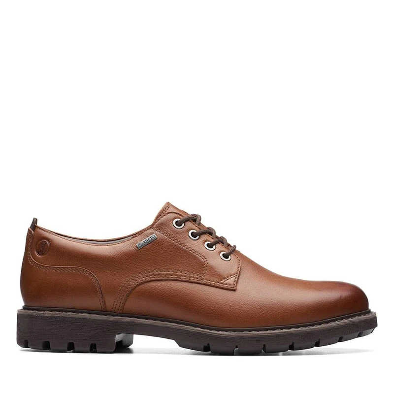 Clarks Men's Batcombetiegtx Oxford, Black Black Leather, 10 UK