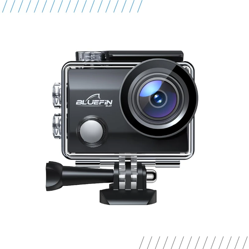 Bluefin C-Scape Action Camera 4K, Full HD Video and Photo Resolution 1080p, 170 Degrees Fish Eye Lens, 30M Waterproof, LCD Screen,Wifi Connection, Rechargeable Batteries, Underwater Camera