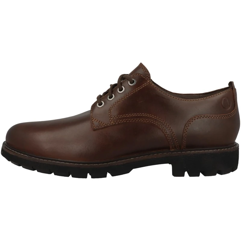 Clarks Batcombe Tie Mens Dark Tan Lea, 10