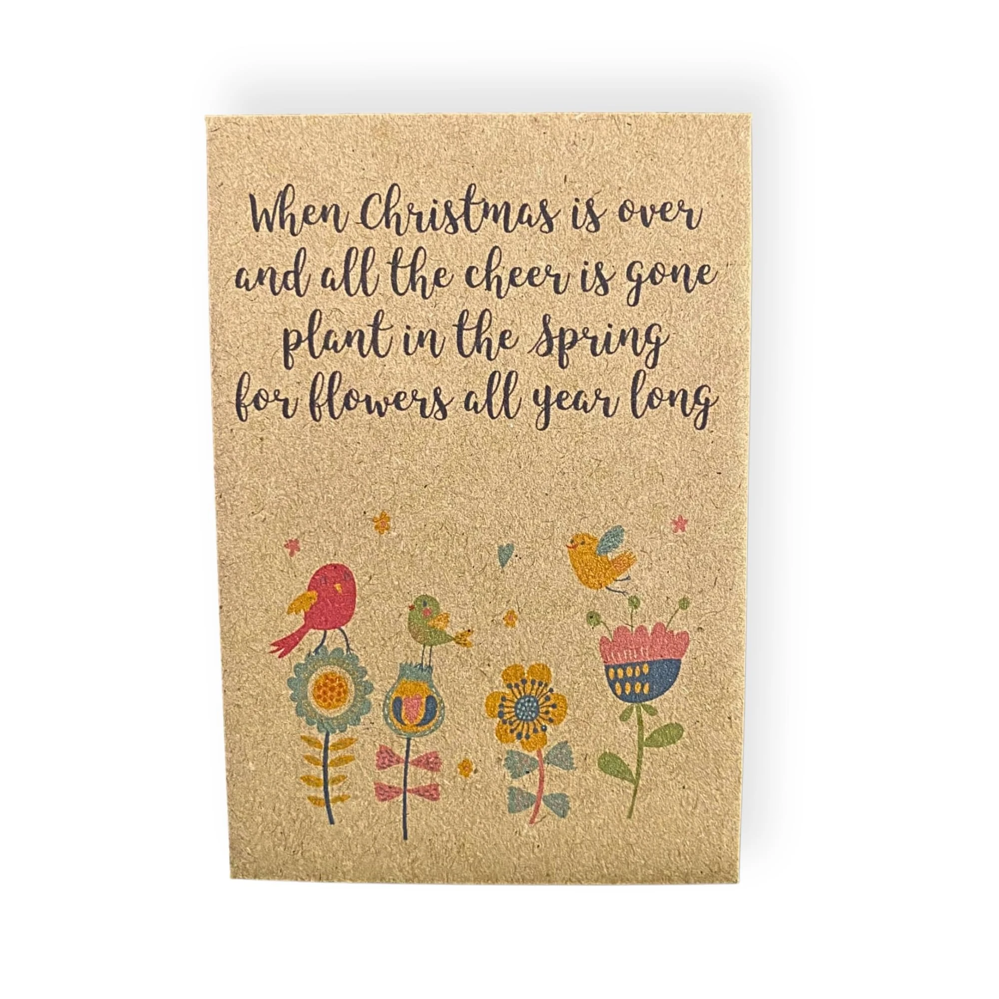 Christmas Wildflower Seed Packets (Pack of 10) – Eco Friendly Stocking Fillers & Table Favours – Bee Friendly UK Wildflower Seeds – Sustainable Gifts for Nature Lovers, Gardeners & Guests