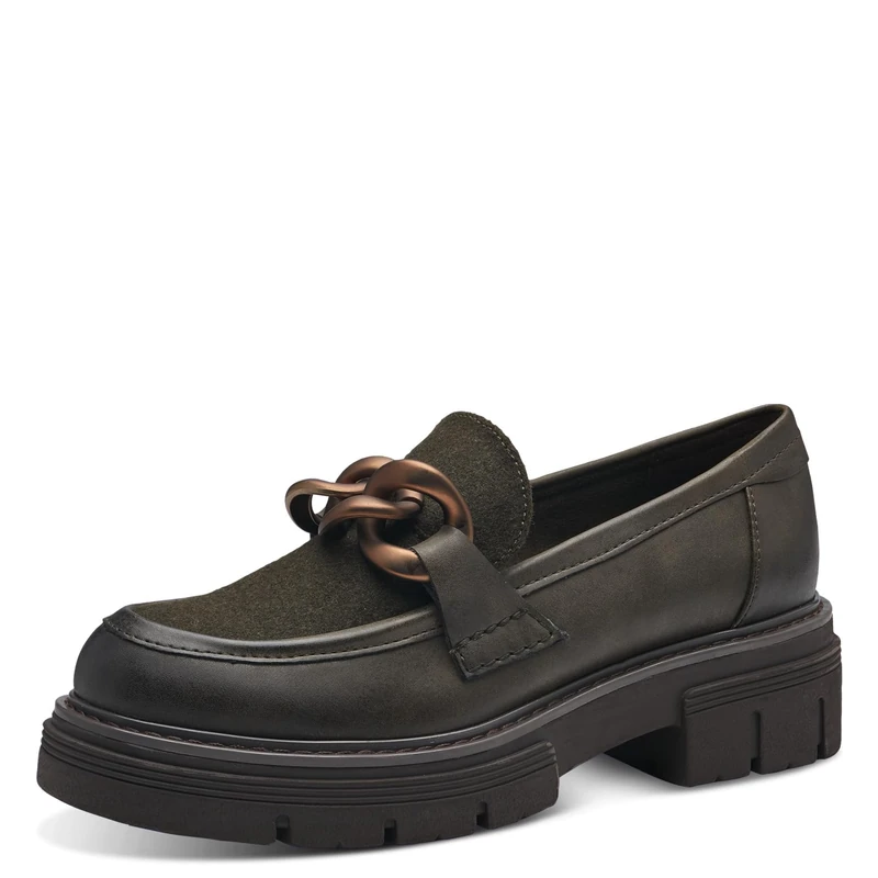 MARCO TOZZI Women's 2-24785-41 Slipper, Khaki Comb, 4