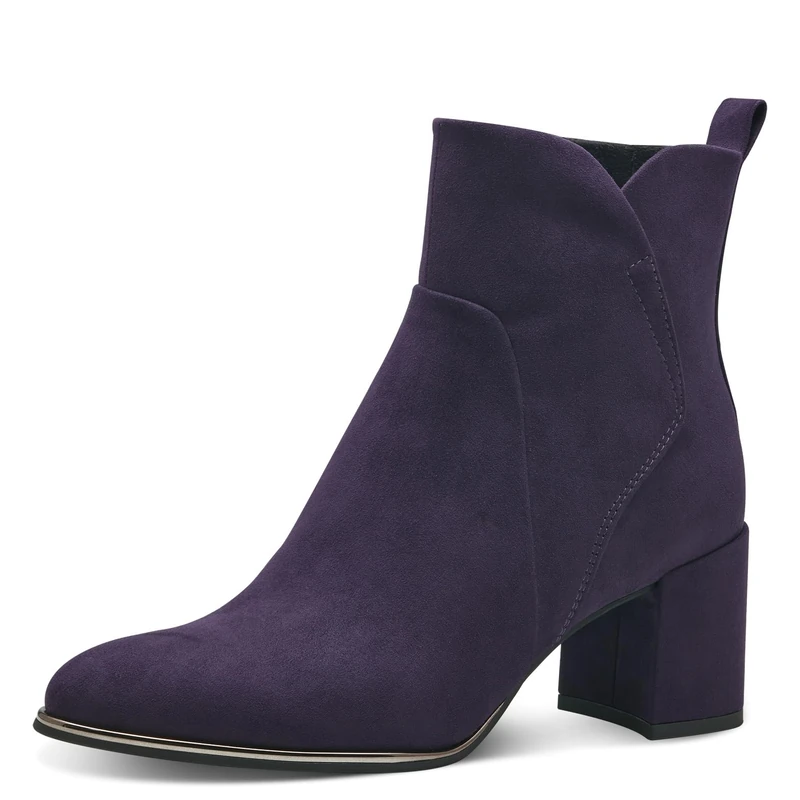 MARCO TOZZI Women's 2-25095-41 Boot Heel, Purple, 6.5