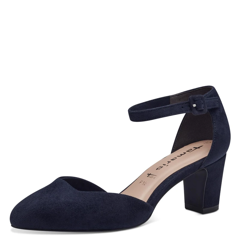 Tamaris Women's pumps with block heel blue 6.5 UK