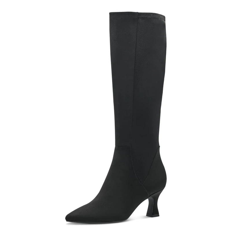 MARCO TOZZI Women's 2-25502-41 Boot Heel, Black, 6.5