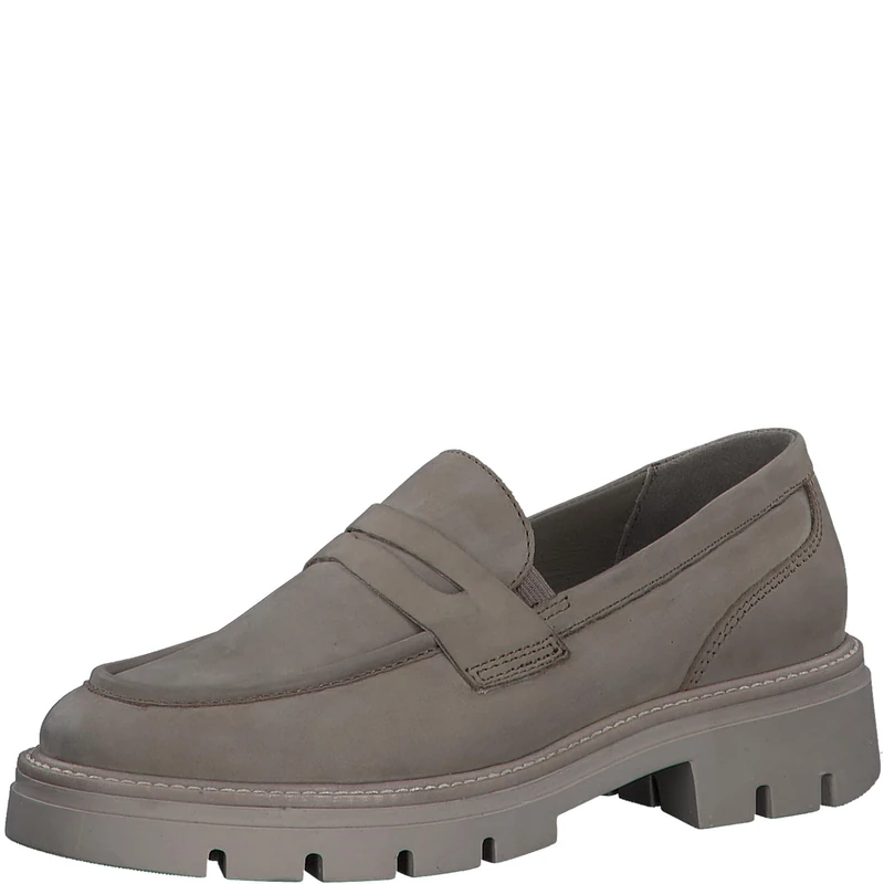 MARCO TOZZI Women's 2-24701-41 Slipper, Taupe Nubuck, 5